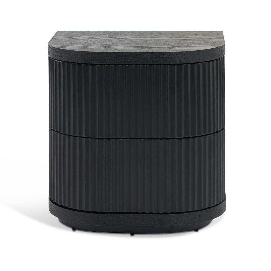 CST8343-DW Bedside Table - Full Black - Furniture Castle