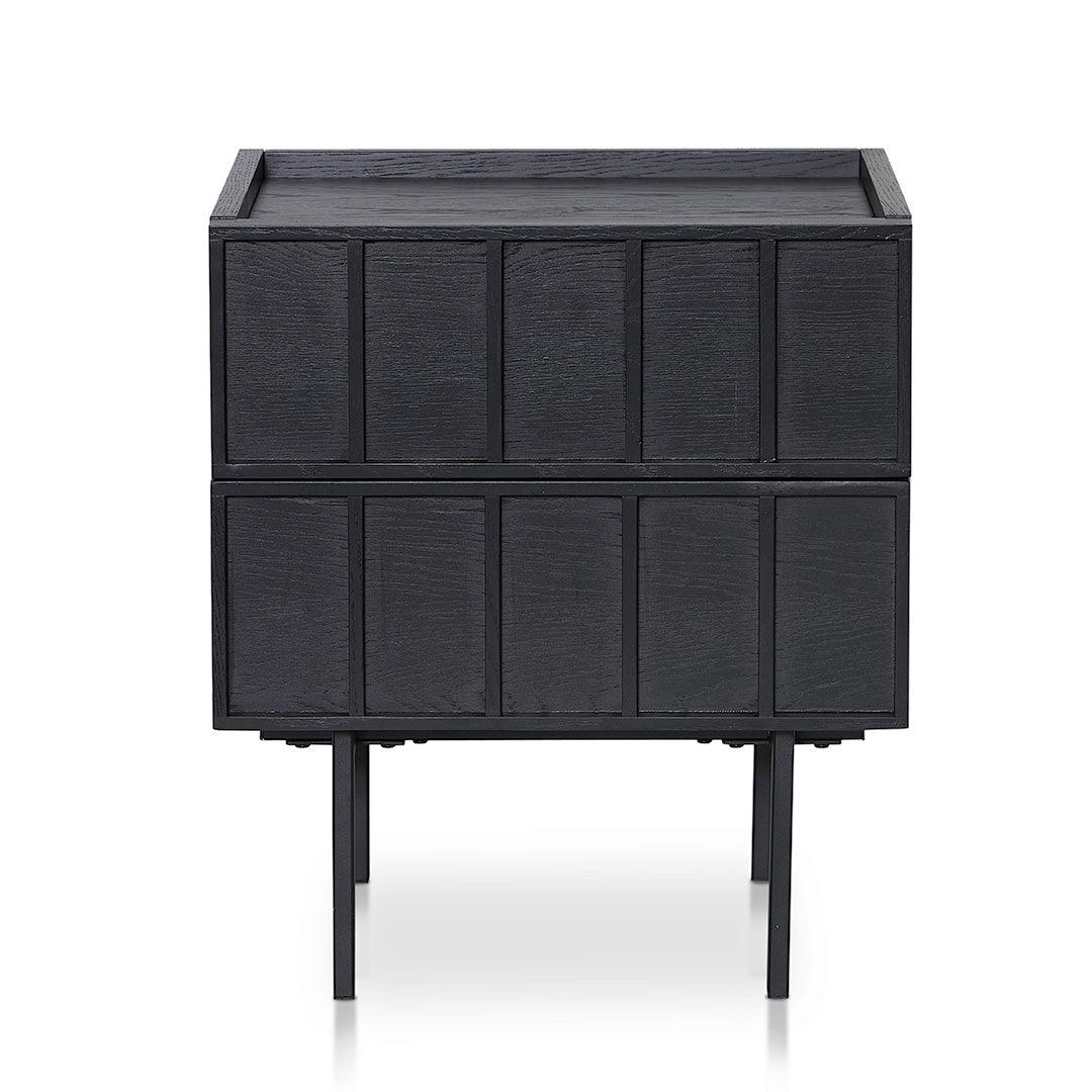 CST8450-KD Bedside Table - Full Black - Furniture Castle