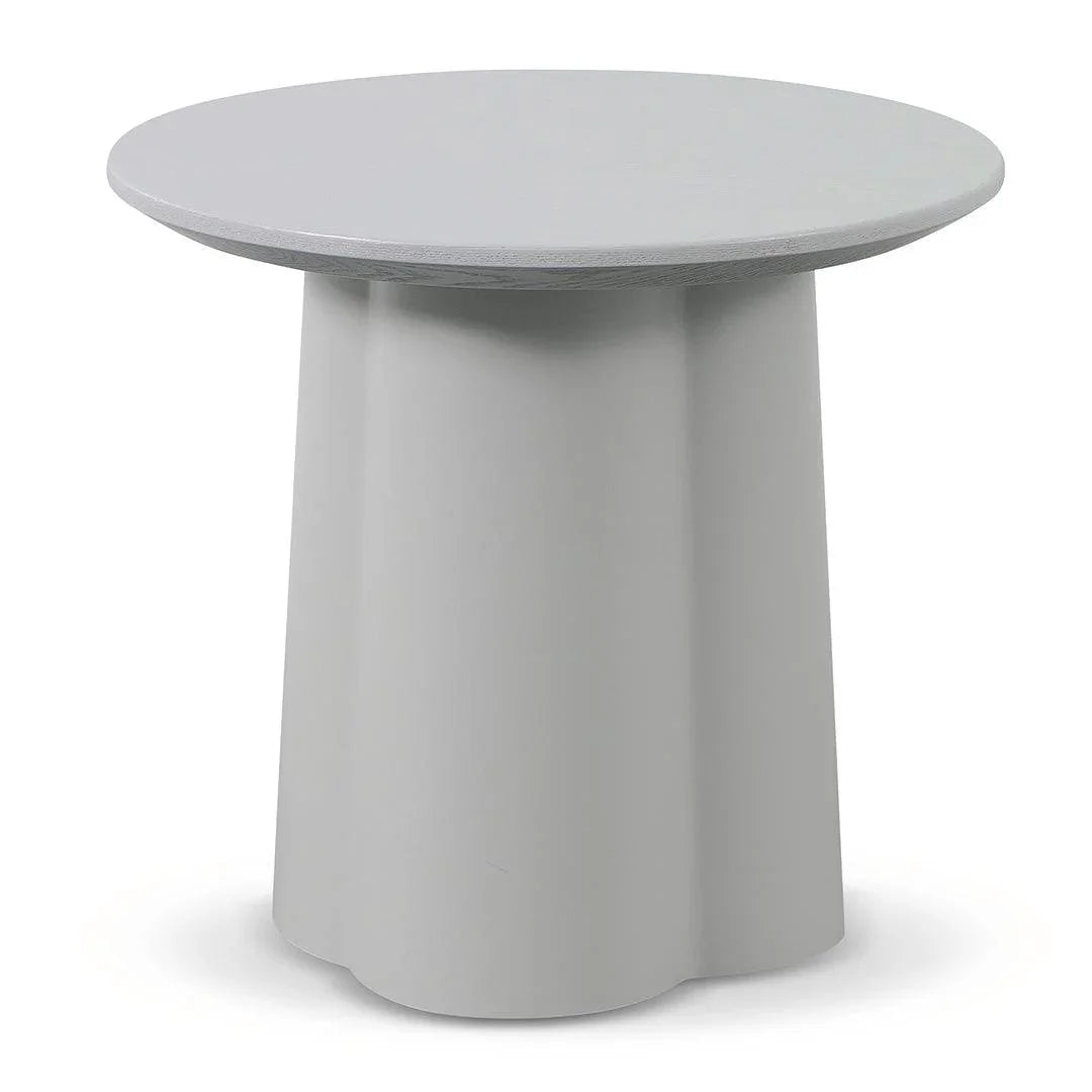 CST8495-SD Round Side Table - Light Grey - Furniture Castle