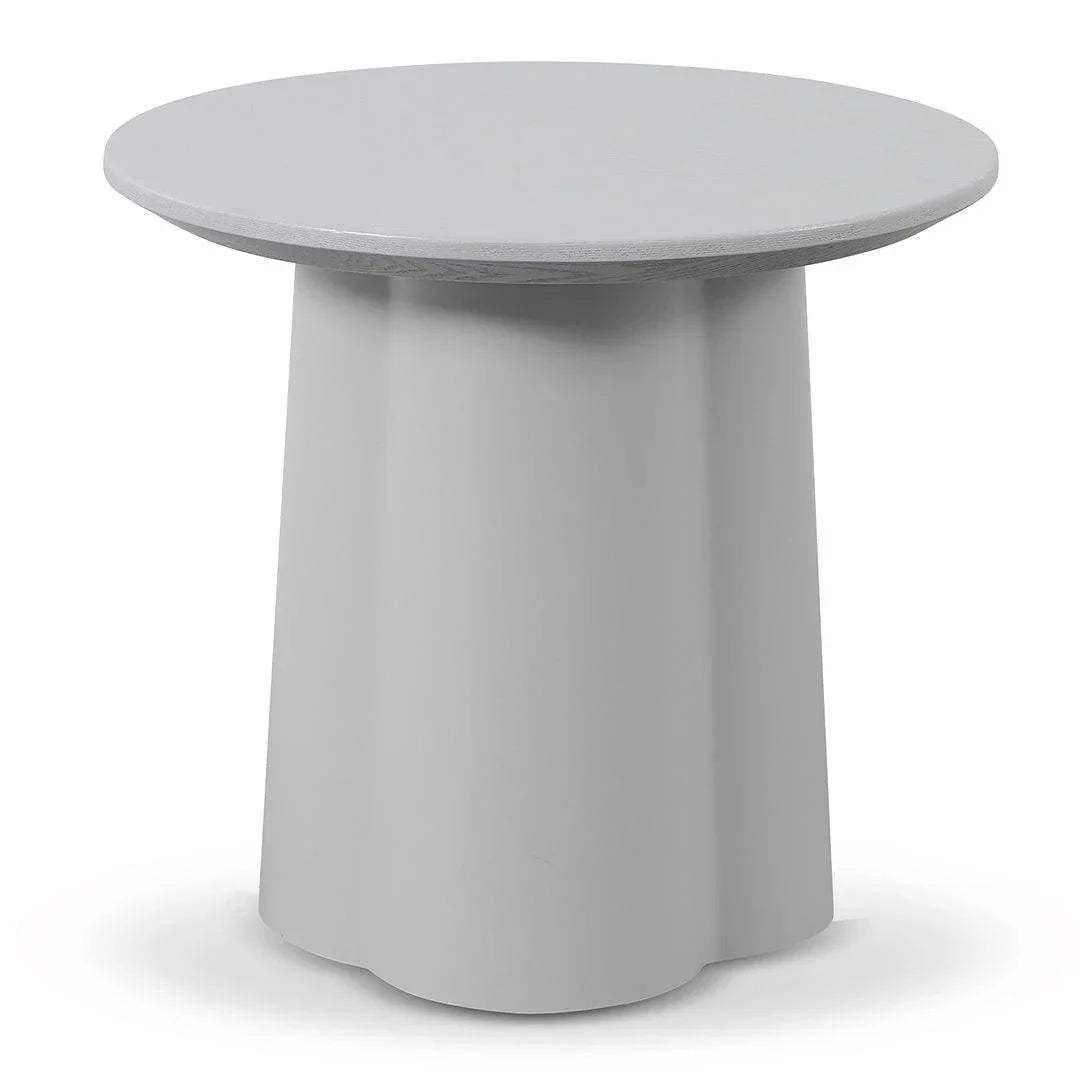 CST8495-SD Round Side Table - Light Grey - Furniture Castle