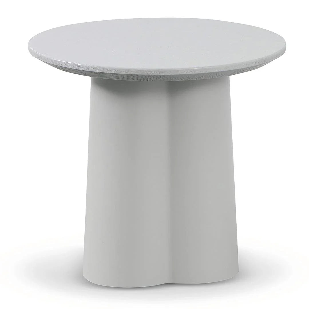 CST8495-SD Round Side Table - Light Grey - Furniture Castle