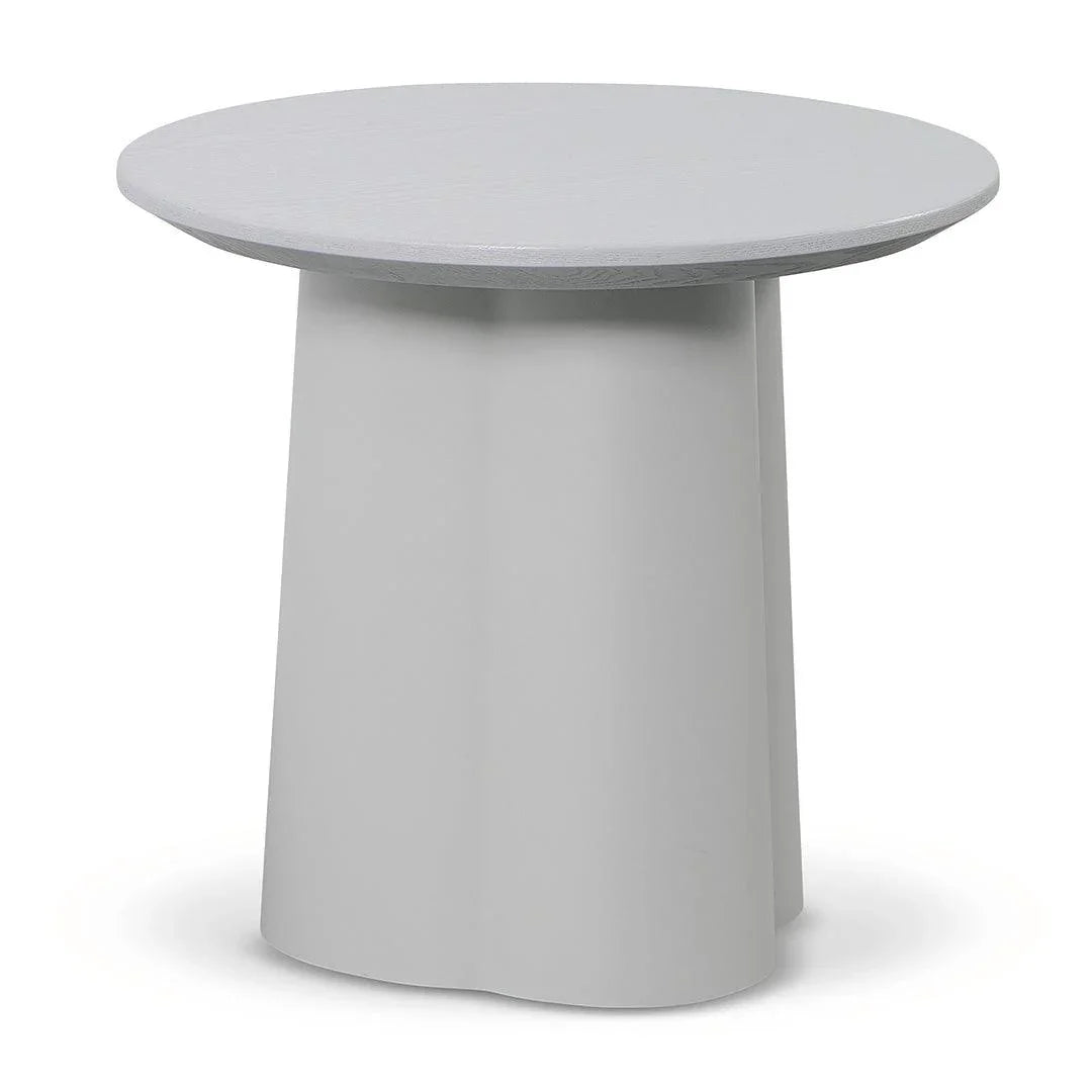CST8495-SD Round Side Table - Light Grey - Furniture Castle