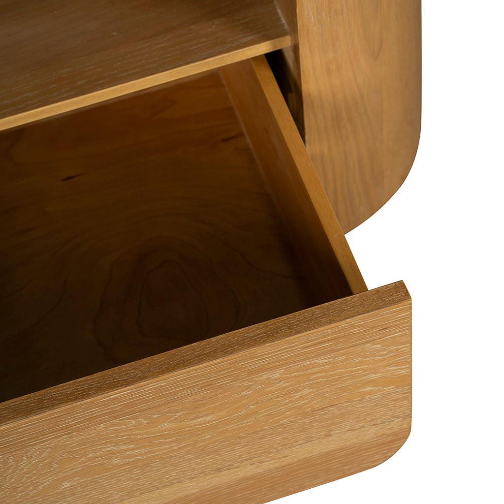 CST8531-VA Bedside Table - Dusty Oak - Furniture Castle
