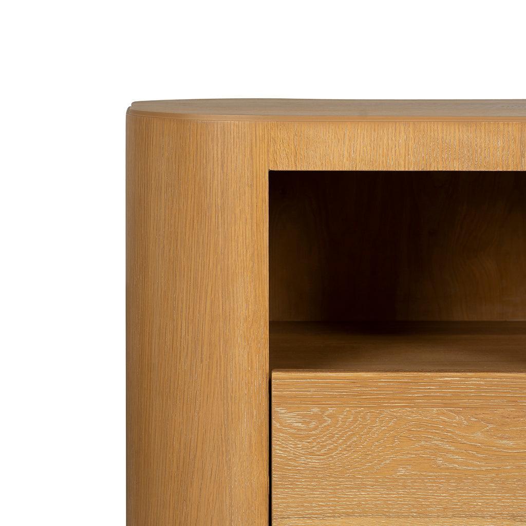 CST8531-VA Bedside Table - Dusty Oak - Furniture Castle