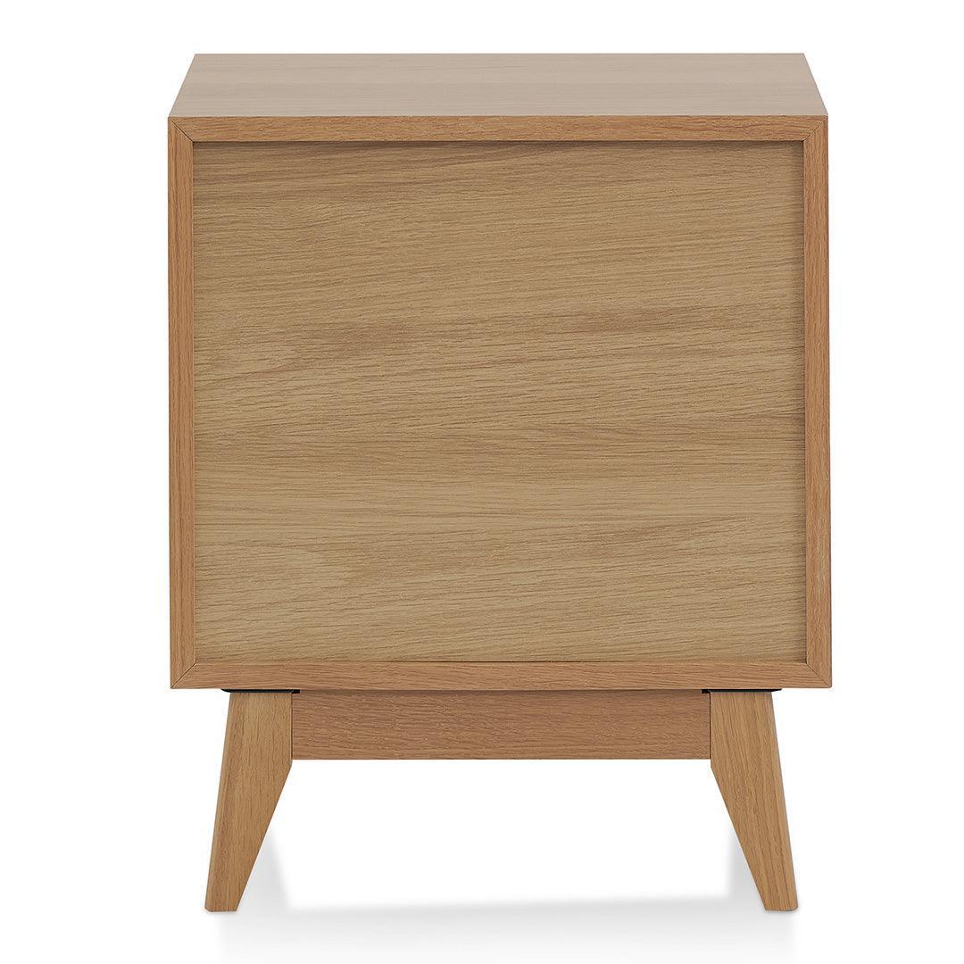 CST8534-VN 2 Drawer Bedside Table - Natural Oak - Furniture Castle