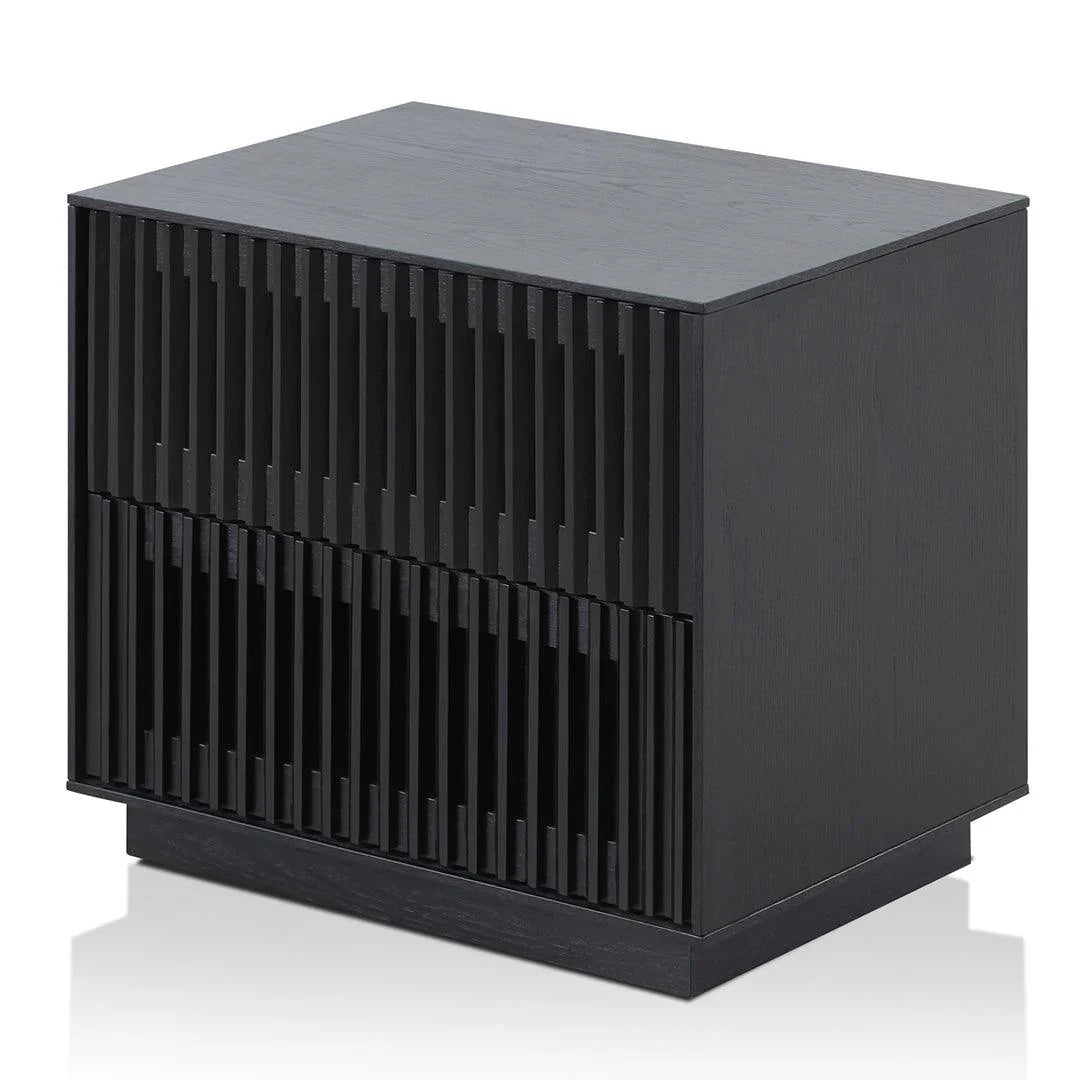 CST8577-DW Bedside Table - Full Black - Furniture Castle