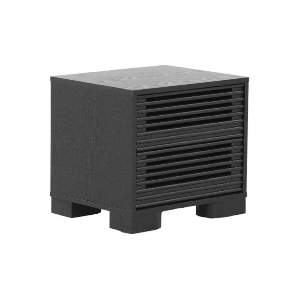 CST8630-DW Bedside Table - Full Black - Furniture Castle