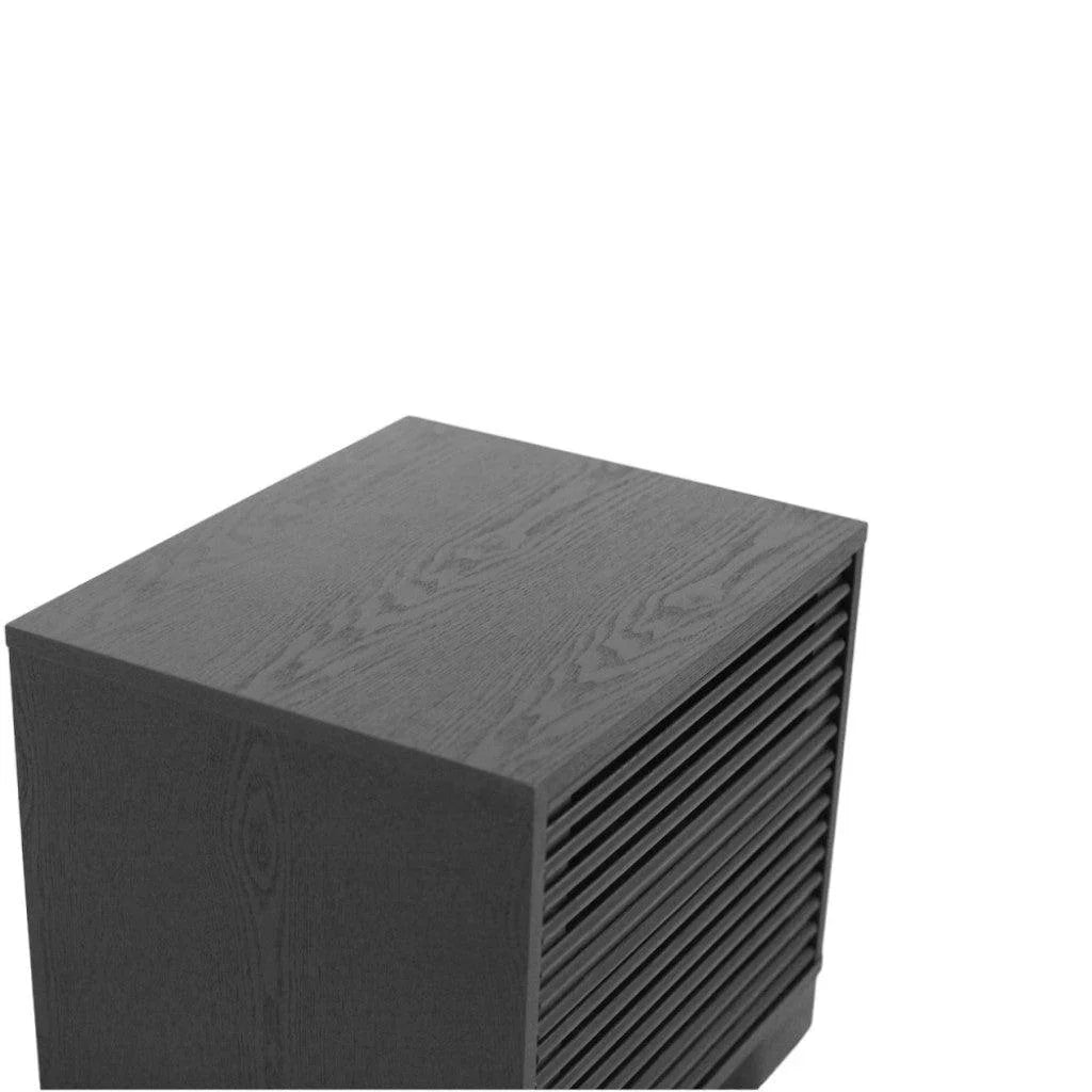 CST8630-DW Bedside Table - Full Black - Furniture Castle