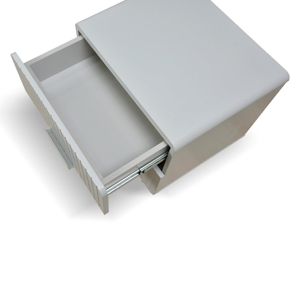 CST8635-IG Bedside Table - Light Grey - Furniture Castle
