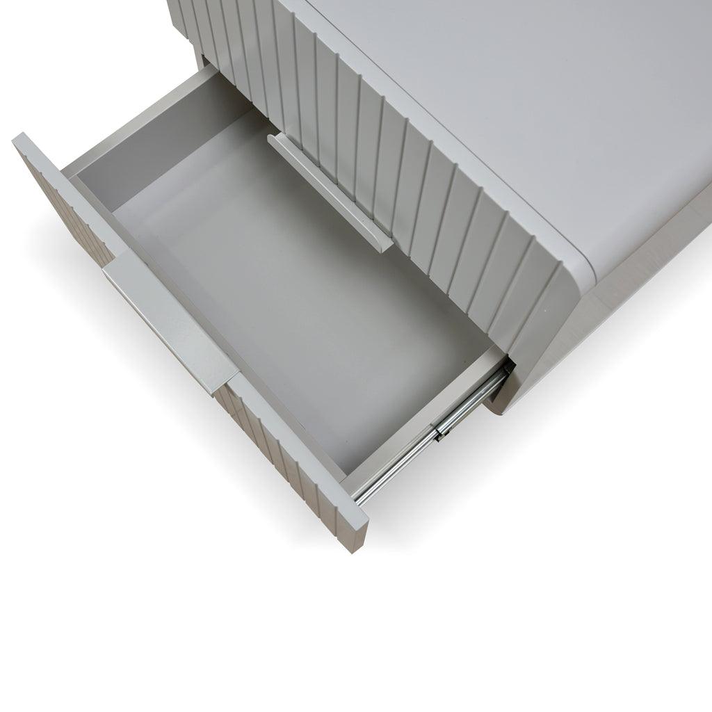 CST8635-IG Bedside Table - Light Grey - Furniture Castle