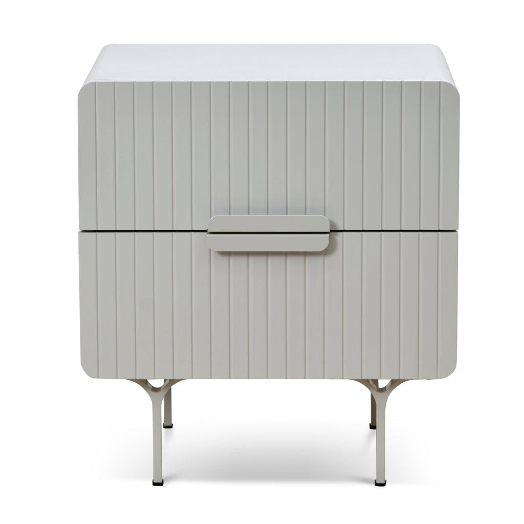 CST8635-IG Bedside Table - Light Grey - Furniture Castle