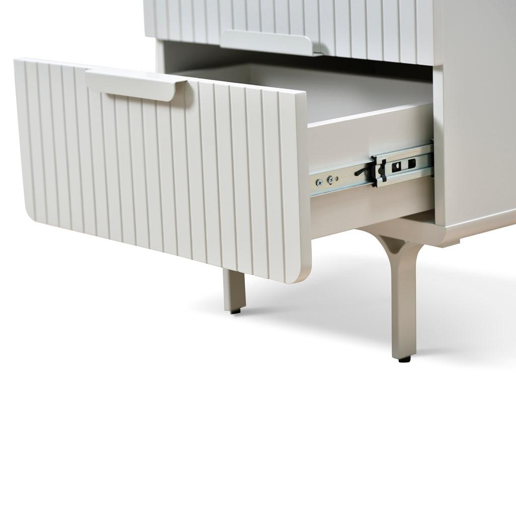 CST8635-IG Bedside Table - Light Grey - Furniture Castle