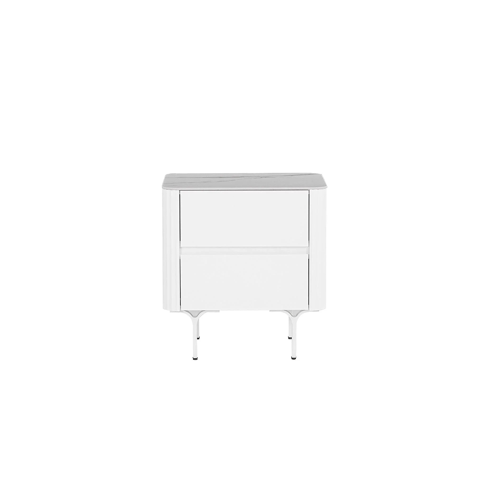 CST8636-IG Bedside Table - White - Furniture Castle