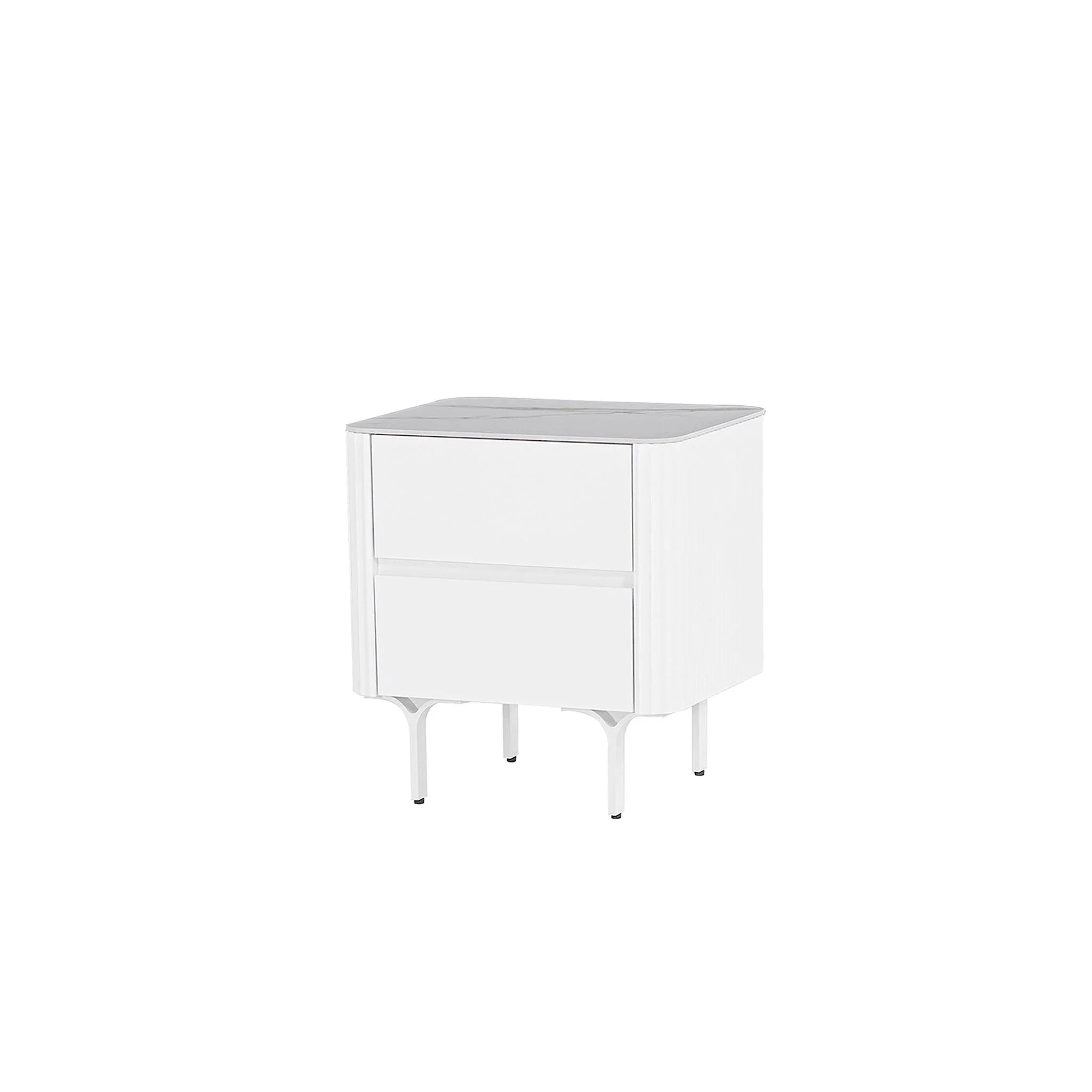 CST8636-IG Bedside Table - White - Furniture Castle
