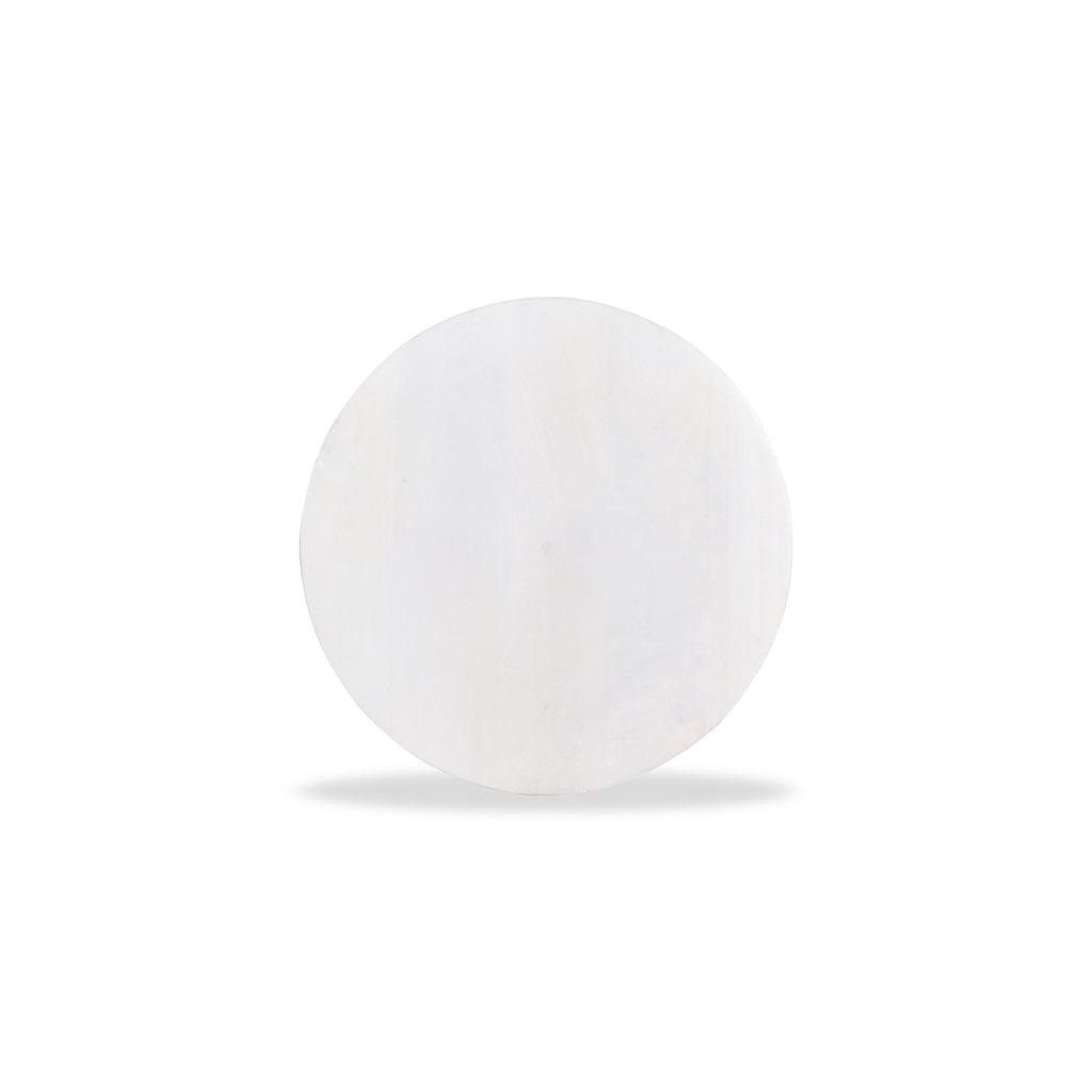 CST8725-RB 40cm Round Side Table - Cafe White - Furniture Castle