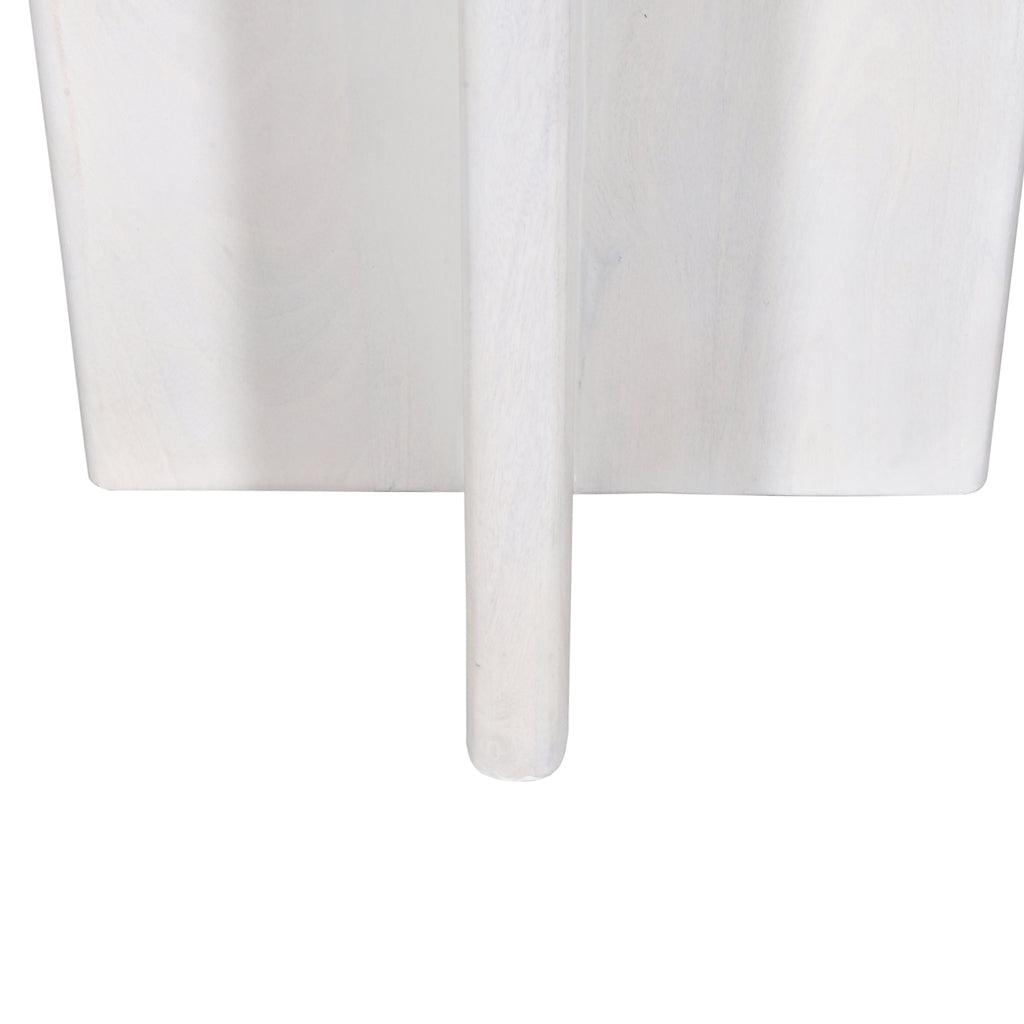 CST8725-RB 40cm Round Side Table - Cafe White - Furniture Castle