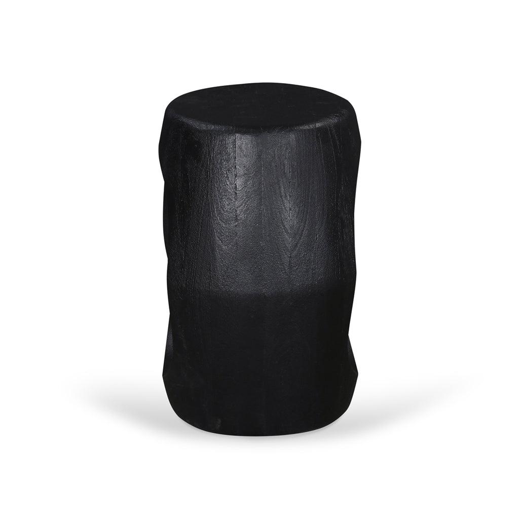 CST8730-RB 40cm Round Side Table - Full Black - Furniture Castle