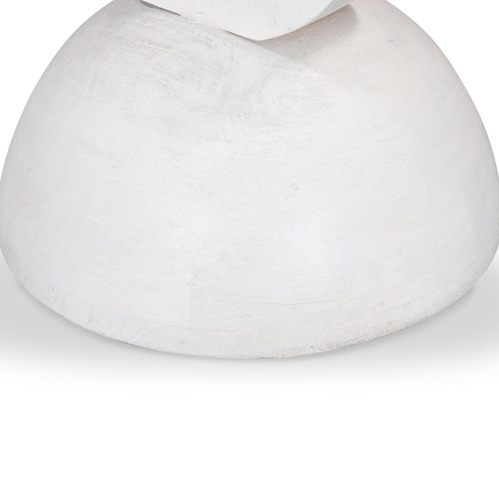 CST8731-RB 38cm Round Side Table - Cafe White - Furniture Castle