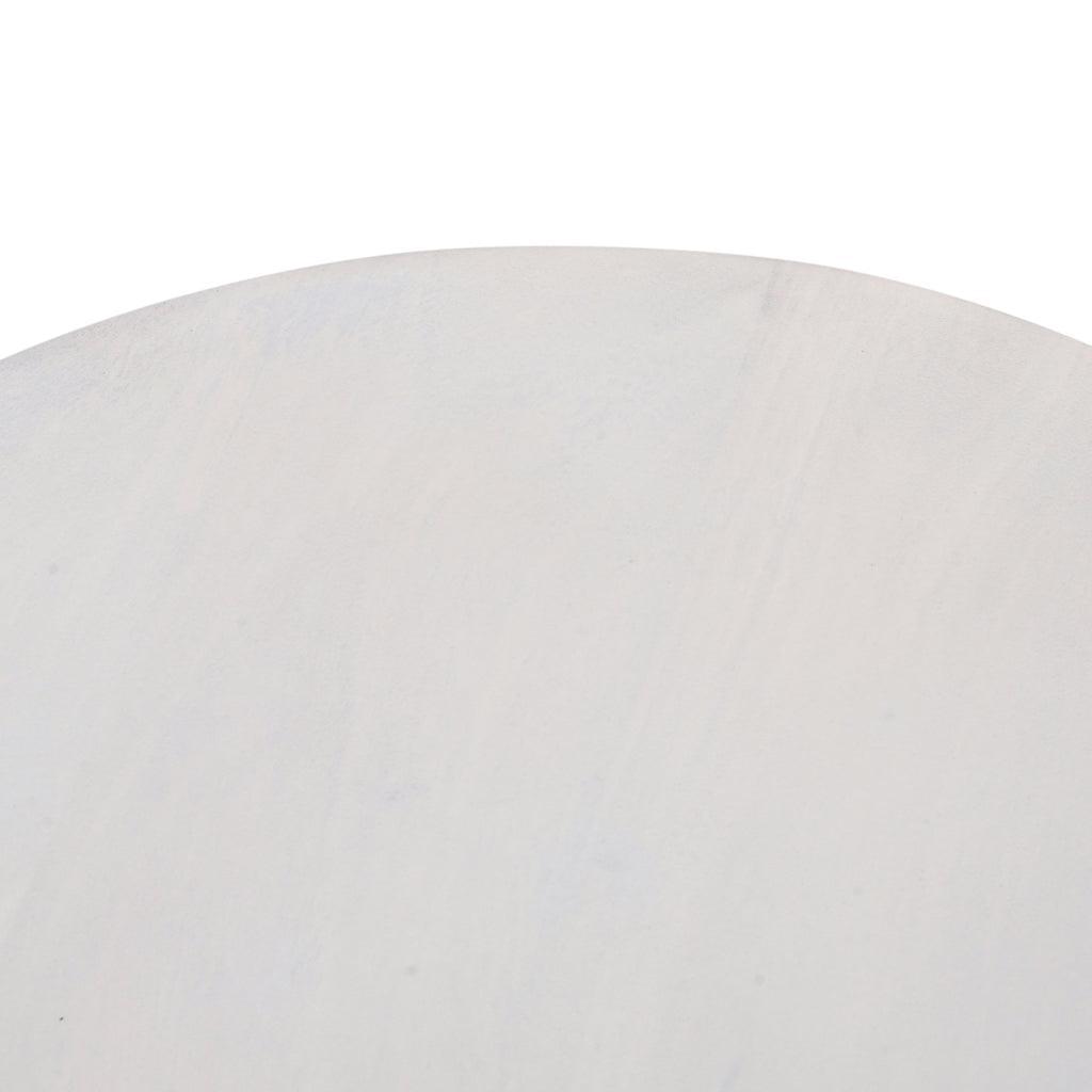 CST8731-RB 38cm Round Side Table - Cafe White - Furniture Castle