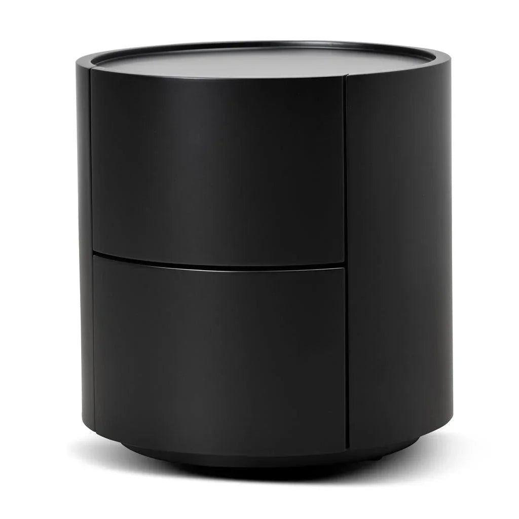 CST8850-IG Bedside Table - Full Matte Black - Furniture Castle
