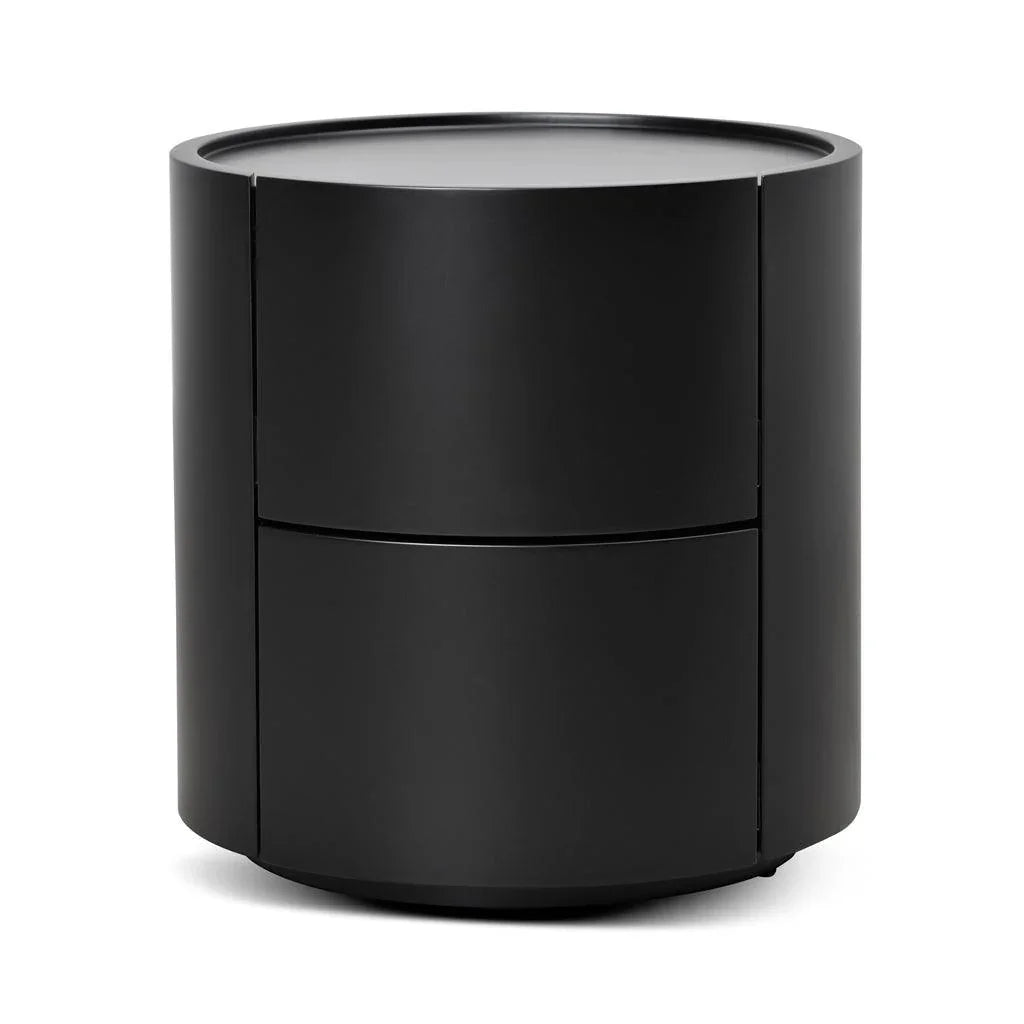 CST8850-IG Bedside Table - Full Matte Black - Furniture Castle