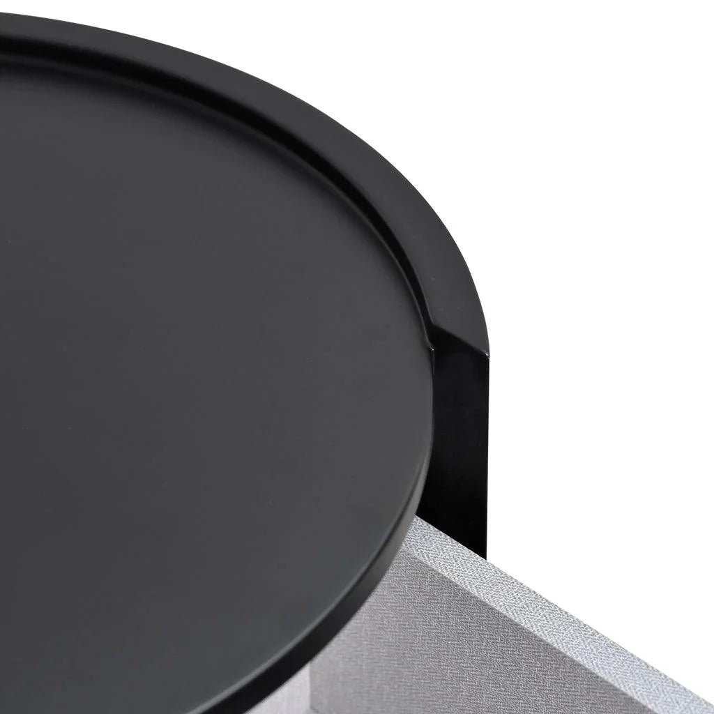 CST8850-IG Bedside Table - Full Matte Black - Furniture Castle