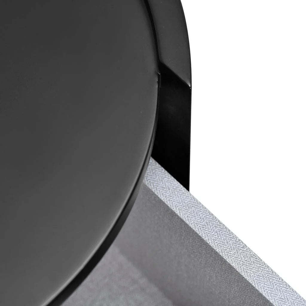 CST8850-IG Bedside Table - Full Matte Black - Furniture Castle