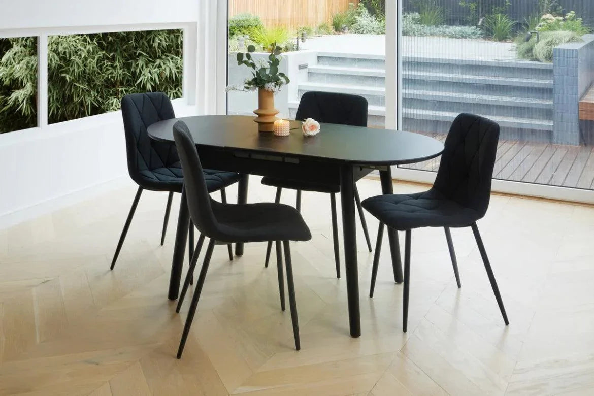 Den Dining Chair Charcoal Set of 2 - Furniture Castle