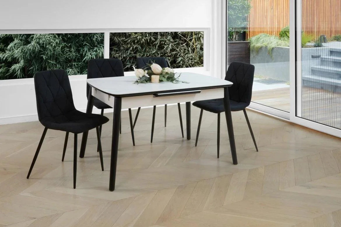 Den Dining Chair Charcoal Set of 2 - Furniture Castle