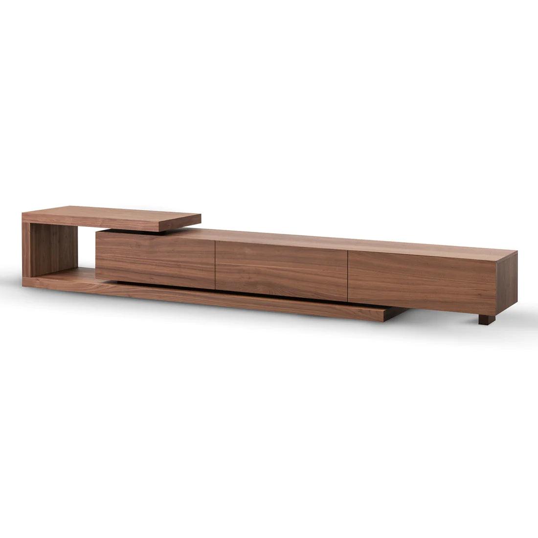 Dennis Extendable TV Entertainment Unit - Walnut - Furniture Castle