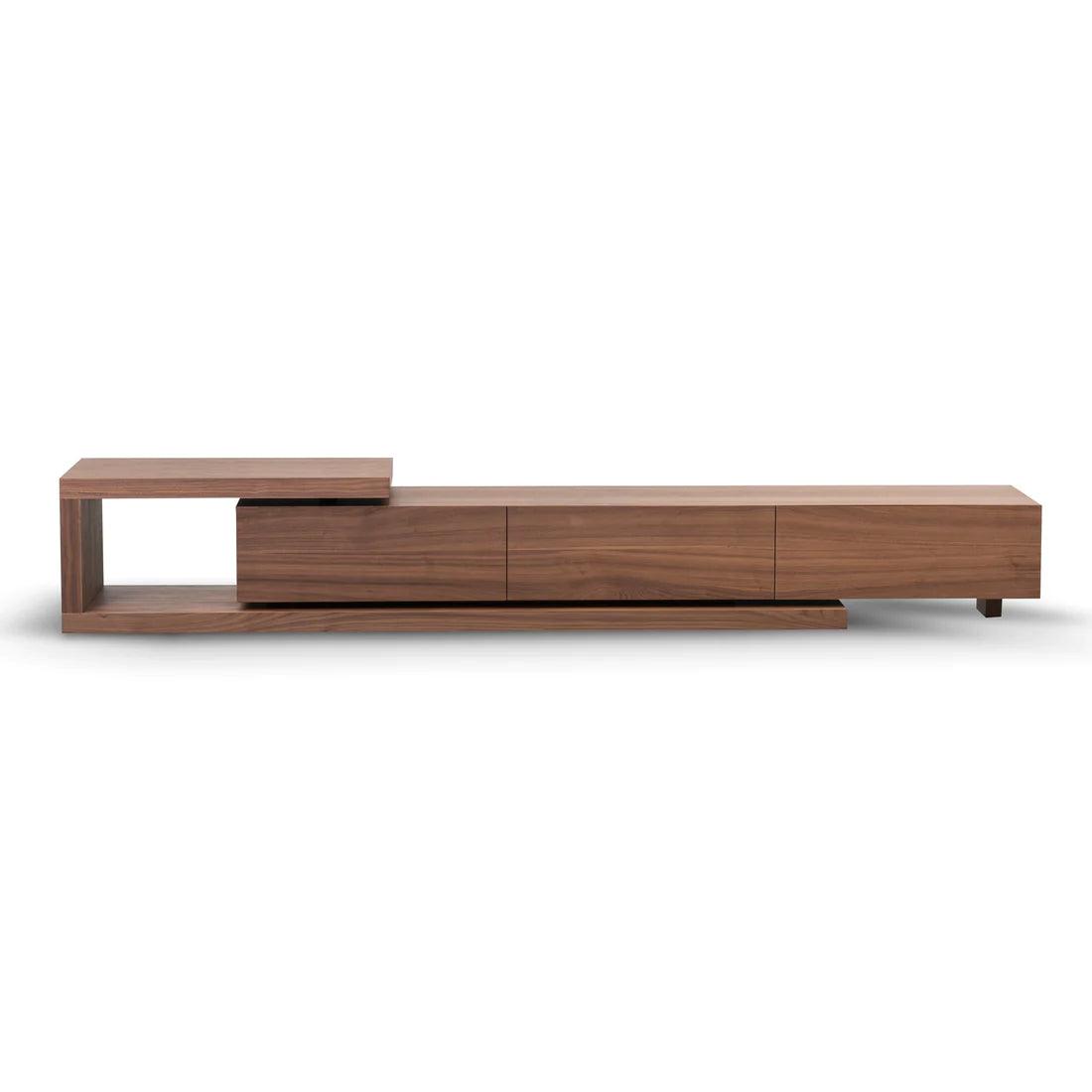 Dennis Extendable TV Entertainment Unit - Walnut - Furniture Castle