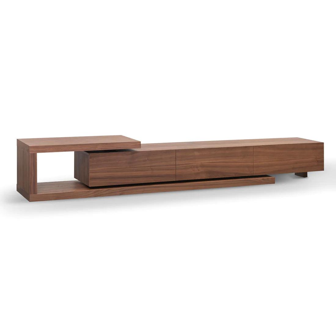 Dennis Extendable TV Entertainment Unit - Walnut - Furniture Castle