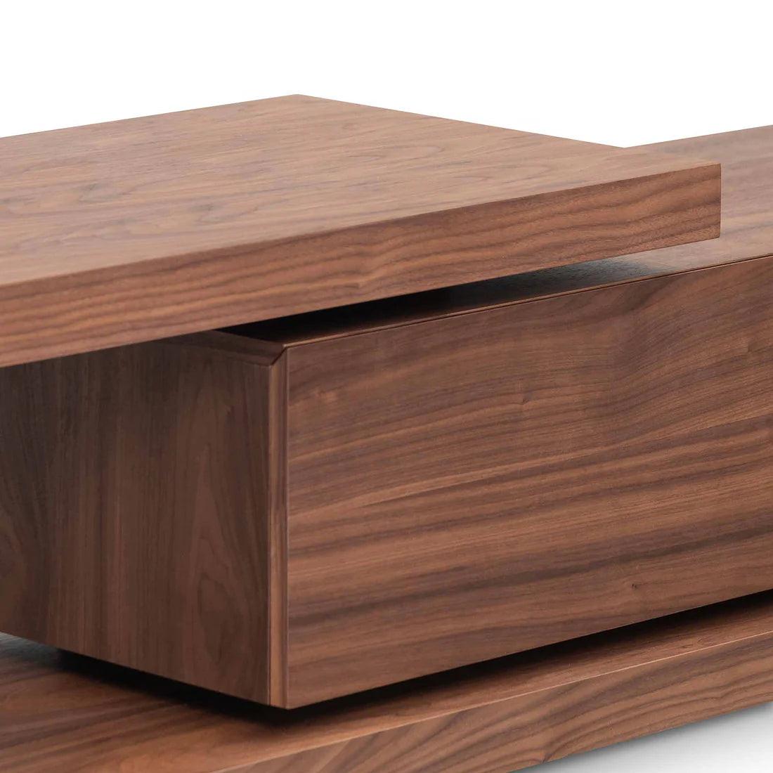 Dennis Extendable TV Entertainment Unit - Walnut - Furniture Castle