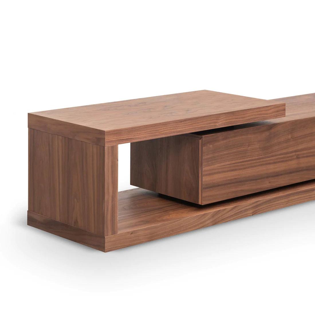 Dennis Extendable TV Entertainment Unit - Walnut - Furniture Castle