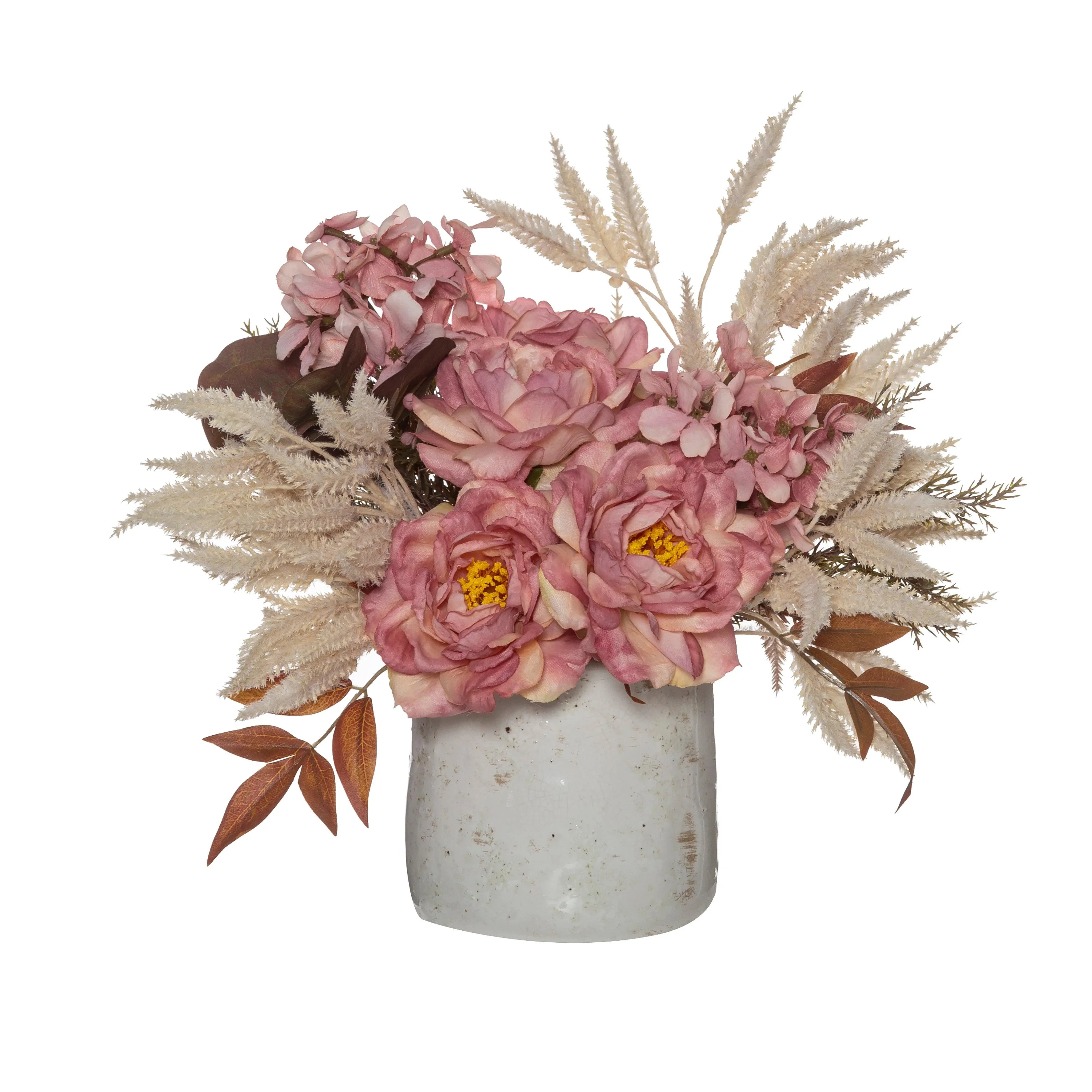 Dried Look Bouquet-Reese Pot27cm - Furniture Castle