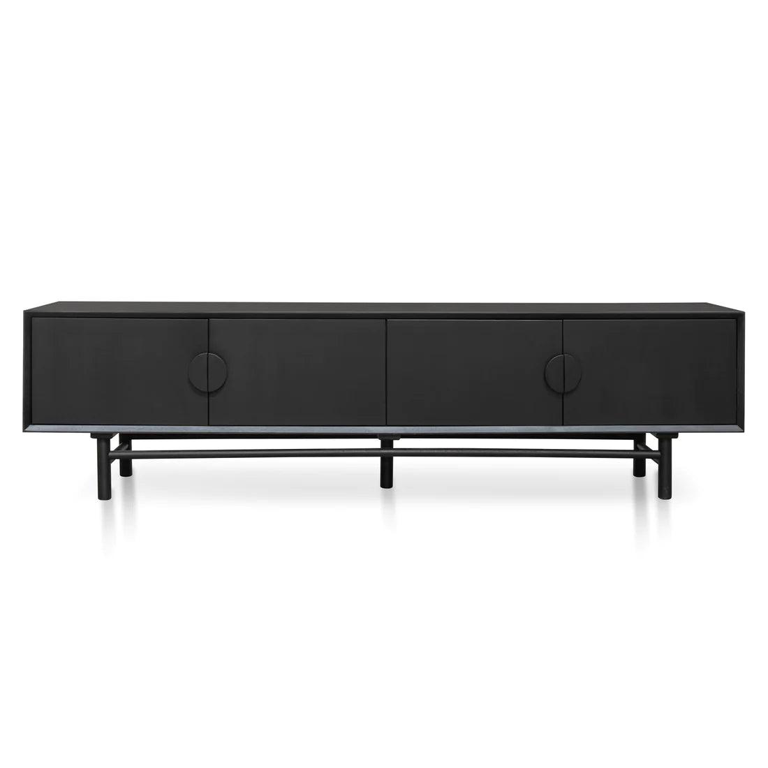 Eddie 2.1m Entertainment TV Unit - Black - Furniture Castle