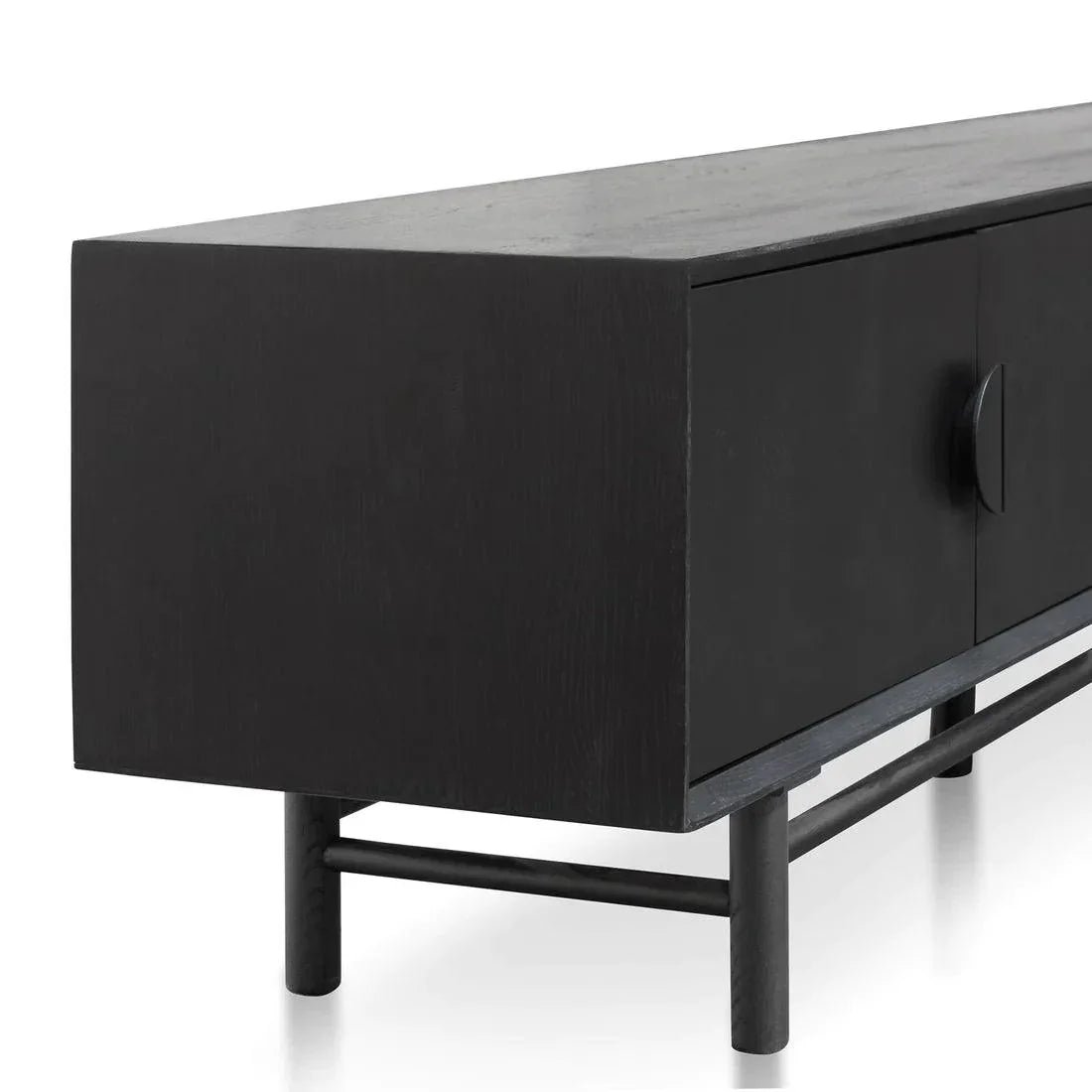 Eddie 2.1m Entertainment TV Unit - Black - Furniture Castle