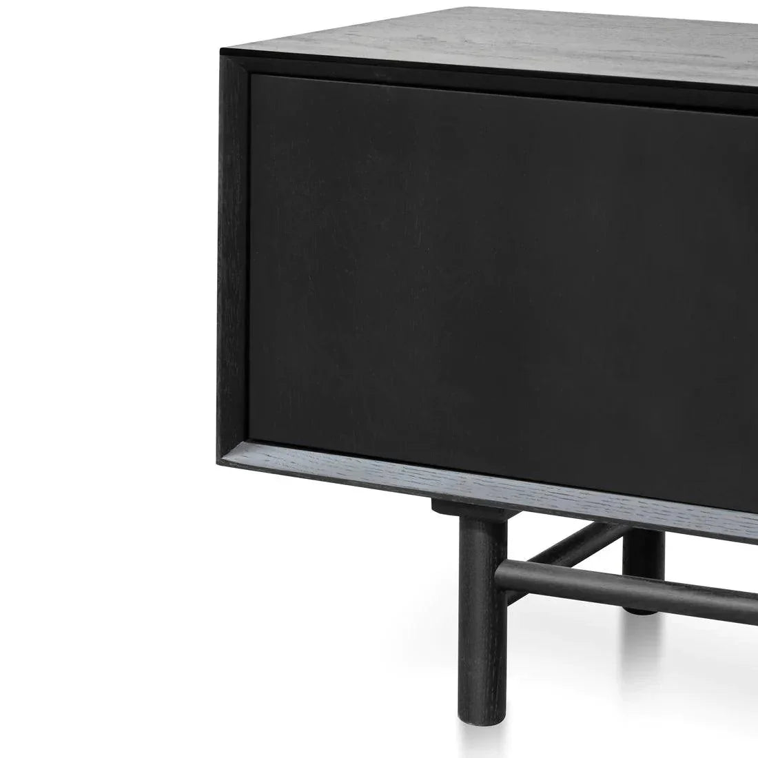 Eddie 2.1m Entertainment TV Unit - Black - Furniture Castle