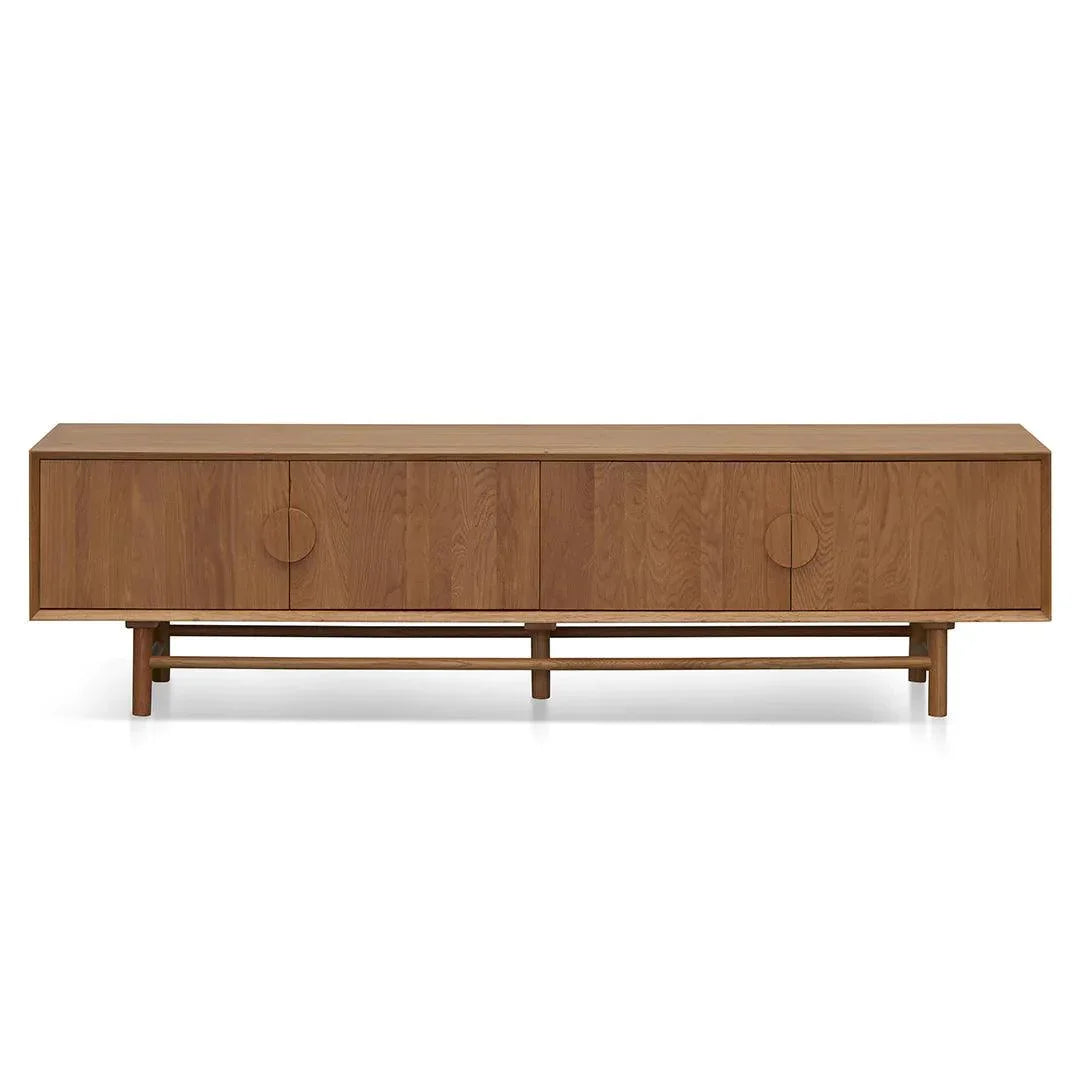Eddie 2.1m Entertainment TV Unit - Natural - Furniture Castle