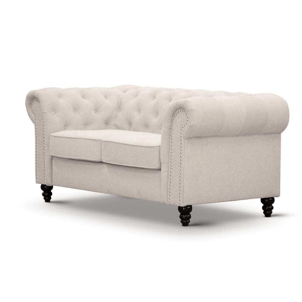 Elegant 2 Seater Sofa Set Beige Colour - Furniture Castle