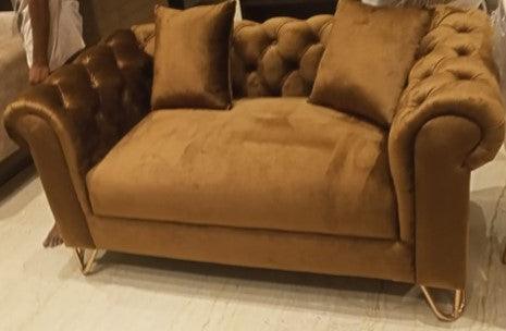 Elle Chester Field Sofa Upholstered 2 Seater - Furniture Castle