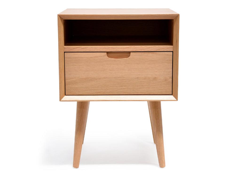 Ex Display - CCF695-VN SQ Wooden Bedside Table - Furniture Castle