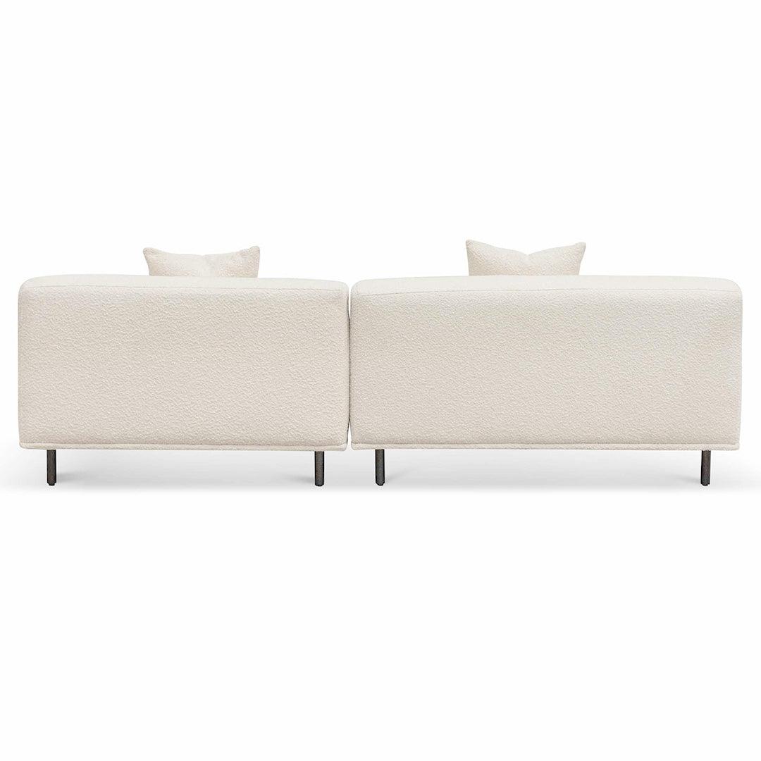 Ex Display - CLC6647-CA Right Chaise Sofa - Ivory White Boucle - Furniture Castle