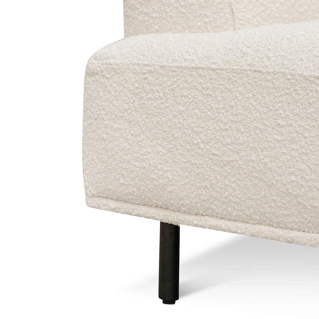 Ex Display - CLC6647-CA Right Chaise Sofa - Ivory White Boucle - Furniture Castle