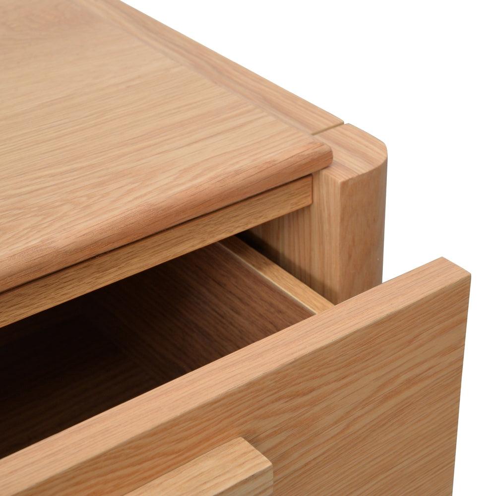 Ex Display - CST2135-CN Bedside Table - Natural Oak - Furniture Castle