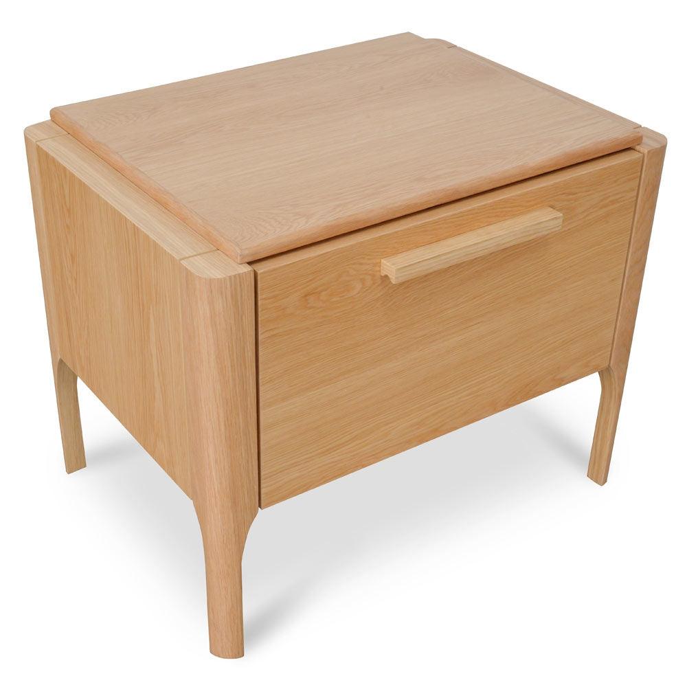 Ex Display - CST2135-CN Bedside Table - Natural Oak - Furniture Castle