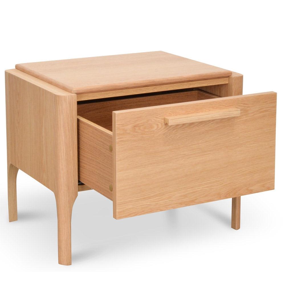 Ex Display - CST2135-CN Bedside Table - Natural Oak - Furniture Castle