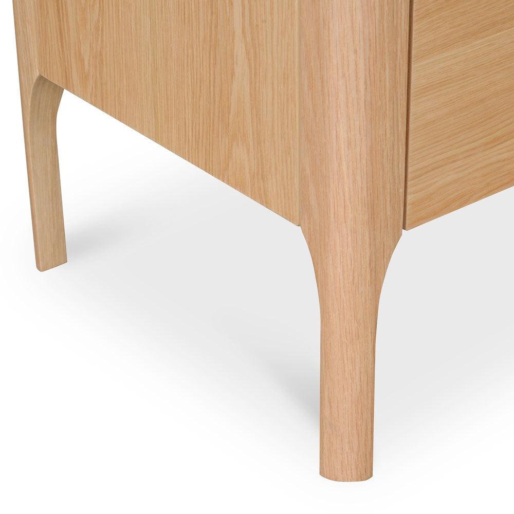 Ex Display - CST2135-CN Bedside Table - Natural Oak - Furniture Castle