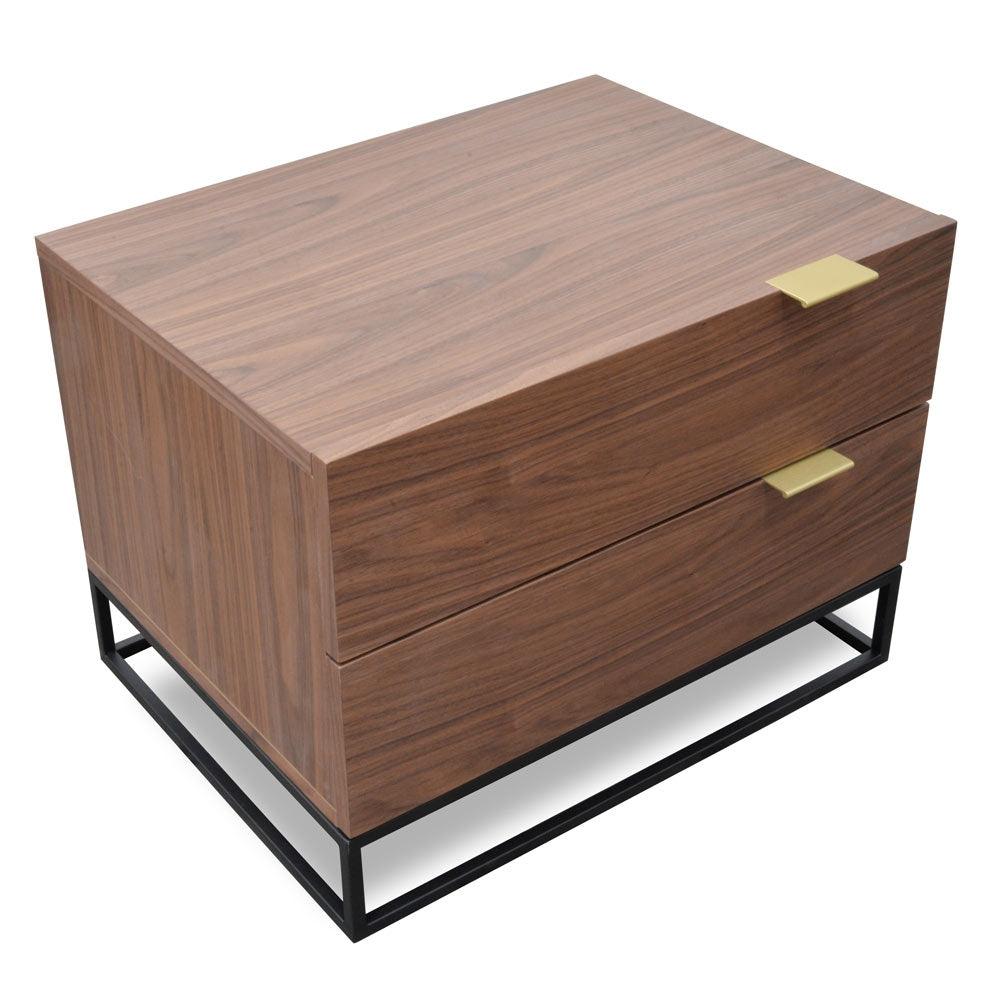 Ex Display - CST2141-CN Bedside Table - Walnut - Furniture Castle