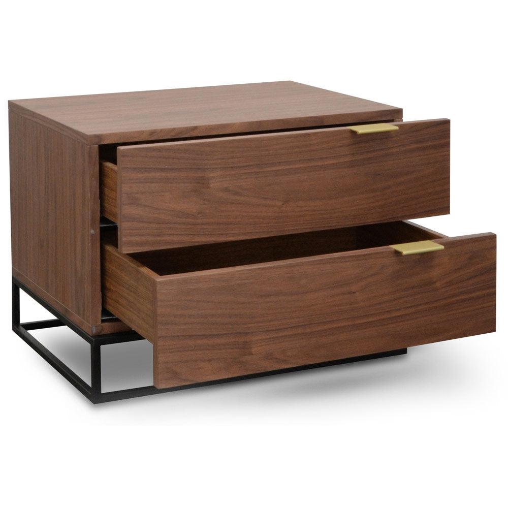 Ex Display - CST2141-CN Bedside Table - Walnut - Furniture Castle
